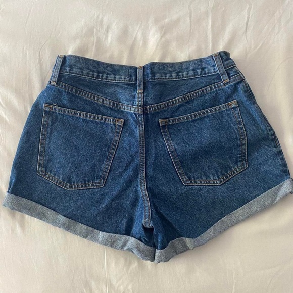 Abercrombie & Fitch Annie High Rise Jean Shorts NWT - Picture 2 of 4